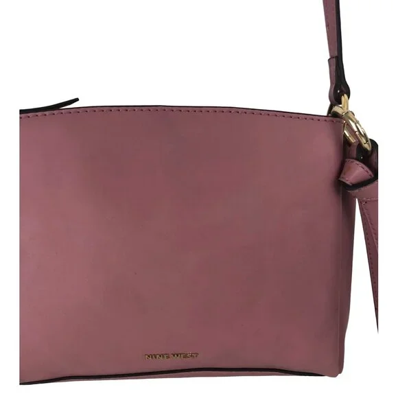 Nine West Womens Dusty Orchid Crossbody Purse Bag Purple - Picture 3 of 15